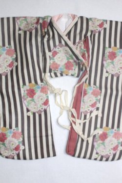 画像1: SD16女の子/錦の華(墨) /1/3　70ｃｍ　BJD　MJD　衣装　ドール用 A-26-09-21-036-NY-ZA