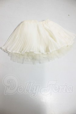 画像1: DD/OF:シフォンプリーツスカート（白） A-26-09-07-369-NY-ZA