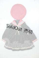 SDM/ブラックセーラーワンピース（紅）　Amors & Amors Dolly製 A-26-09-14-157-NY-ZA