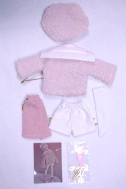 画像2: 幼SD/ふわふわセーラーセット-ピンク×ホワイト/1/6　30ｃｍ　BJD　MJD　衣装　ドール用 A-26-10-12-032-NY-ZA
