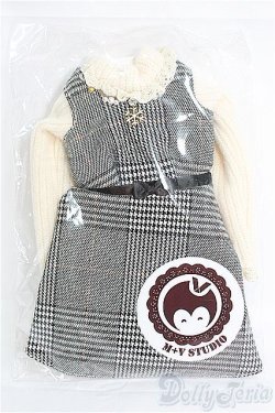 画像1: MDD/OF ニットトップスとチェック柄ワンピースの4点セット：?屋Mv+Studio様製 I-25-04-06-2066-TO-ZI