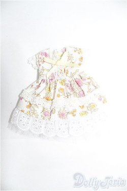画像1: 1/12ドール/OF 胸リボン花柄ワンピース I-25-03-30-3128-TO-ZI