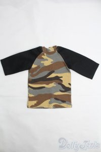 SD13BOY/OF：メッシュ袖切り替え迷彩カットソー I-25-04-20-3047-KN-ZI