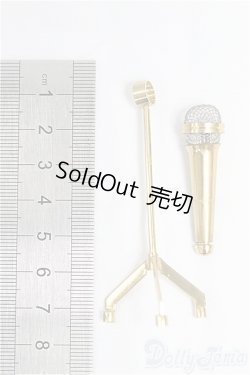 画像2: 1/12ドール/金属製スタンドマイク/ I-25-10-05-230-TO-ZI