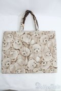 40cmドール/テディベア柄おくるみバッグ I-25-05-11-2131-TO-ZI