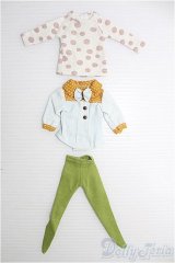 1/6(22cm)ドール/OF 衣装3点セット I-25-02-09-2123-GN-ZI