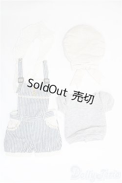 画像1: SDM/OF ストライプサロペットセットミニ/1/4　40ｃｍ　BJD　MJD　衣装　ドール用 I-25-11-23-346-TO-ZI