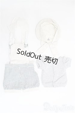 画像2: SDM/OF ストライプサロペットセットミニ/1/4　40ｃｍ　BJD　MJD　衣装　ドール用 I-25-11-23-346-TO-ZI