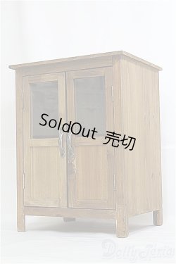 画像1: 1/4?- /ミニチュア家具 木製開き棚 I-25-03-23-1075-YB-ZI