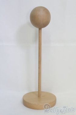 画像2: 8-9inch/ウィッグスタンド 木製 I-25-05-11-1069-YB-ZI
