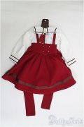 SDM/OF:ボルドーサスペンダーセット・ミニ/1/4　40ｃｍ　BJD　MJD　衣装　ドール用 I-25-07-27-154-TO-ZI