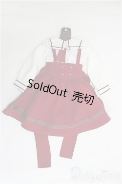 画像1: SDM/OF:ボルドーサスペンダーセット・ミニ/1/4 40cm BJD MJD 衣装 ドール用 I-25-07-27-154-TO-ZI