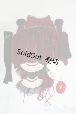 画像1: 1/4サイズドール/OF:衣装セット　Coral Reef Doll製　Queen Dress Set: Red/0 I-25-07-13-1024-KD-ZI