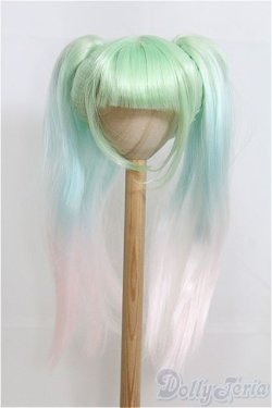 画像1: 9-10inch/ウィッグ　ツーテール/インチ　BJD　MJD　ドール用 I-25-07-27-113-KD-ZI