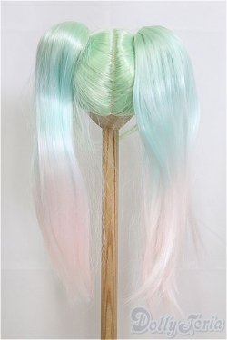 画像2: 9-10inch/ウィッグ　ツーテール/インチ　BJD　MJD　ドール用 I-25-07-27-113-KD-ZI