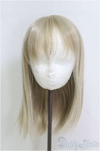 8-9inch/ウィッグ：ロンシュカ様　レディセミロング/インチ　BJD　MJD　ドール用 I-25-07-27-110-KD-ZI