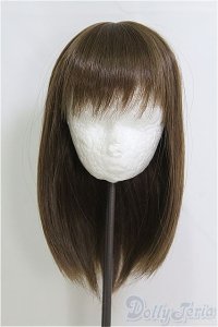 8-9inch/ウィッグ：ロンシュカ様　レディセミロング/インチ　BJD　MJD　ドール用 I-25-07-27-109-KD-ZI