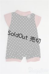 幼SD/OF:水玉ロンパース/1/6　30ｃｍ　BJD　MJD　衣装　ドール用 I-25-08-03-143-KD-ZI