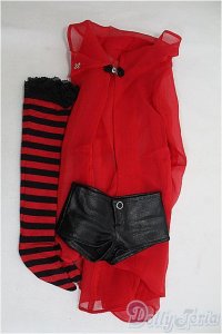 DD/OF:衣装セット　赤黒/0 I-25-08-03-098-KD-ZI