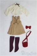 幼SD/OF:スイートレトロワンピースセット　VOLKS/1/6　30ｃｍ　BJD　MJD　衣装　ドール用 I-25-08-03-097-KD-ZI