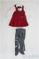 画像1: 幼SD/OF:ジャンパースカートコーデ/1/6　30ｃｍ　BJD　MJD　衣装　ドール用 I-25-08-03-096-KD-ZI (1)