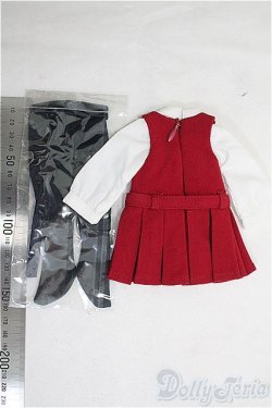 画像2: 幼SD/OF:ジャンパースカートコーデ/1/6　30ｃｍ　BJD　MJD　衣装　ドール用 I-25-08-03-096-KD-ZI