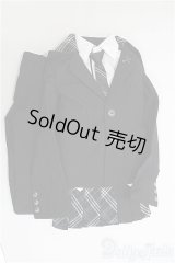 SDGrB＆SD13男の子/OF:チェックフードジャケットセット　VOLKS/1/3　65ｃｍ　BJD　MJD　衣装　ドール用 I-25-08-03-058-KD-ZI