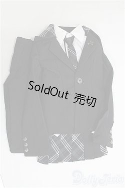 画像1: SDGrB＆SD13男の子/OF:チェックフードジャケットセット　VOLKS/1/3　65ｃｍ　BJD　MJD　衣装　ドール用 I-25-08-03-058-KD-ZI