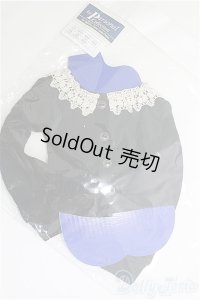 SD/OF:カーディガン（黒・襟フリル）　VOLKS製/1/3　60ｃｍ　BJD　MJD　衣装　ドール用 I-25-08-03-039-KD-ZI