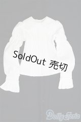 SD/OF ブラウス(白・ロリータ)　VOLKS/1/3　60ｃｍ　BJD　MJD　衣装　ドール用 I-25-08-03-217-KD-ZI