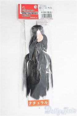 画像1: オビツ11/植毛ヘッド 11-01 ブラック ナチュラル I-25-08-17-043-KD-ZI