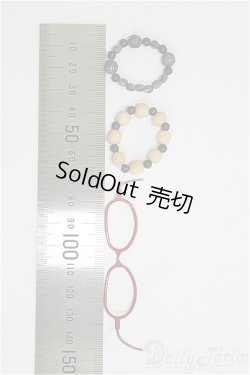 画像2: SD/OF:小物　フレームメガネ、ブレスレット2点/1/3　60ｃｍ　BJD　MJD　衣装　ドール用 I-25-08-17-270-KD-ZI