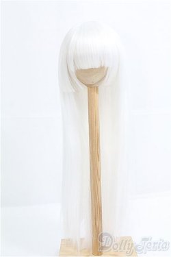 画像1: 8-9inch/ウィッグ　姫ストレート　DDW-01D　みるくホワイト/インチ　BJD　MJD　ドール用 I-25-08-31-127-KD-ZI