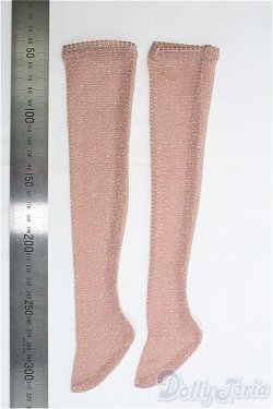 画像2: SD/OF:チュールソックス（ピンクラメ）/1/3　60ｃｍ　BJD　MJD　衣装　ドール用 I-25-08-31-196-KD-ZI
