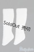 SDM/OF:ふわふわファーソックス(白)・ミニ/1/4　40ｃｍ　BJD　MJD　衣装　ドール用 I-25-08-31-191-KD-ZI