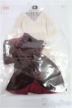 画像1: SDGr/of：ローズベロアドレス/1/3　60ｃｍ　BJD　MJD　衣装　ドール用 I-25-10-19-026-KD-ZI