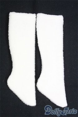 画像1: SDM/OF:ふわふわファーソックス(白)・ミニ/1/4　40ｃｍ　BJD　MJD　衣装　ドール用 I-25-09-07-256-KD-ZI