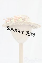 SDM＆MSD/OF:小物　ストローハット/1/4　40ｃｍ　BJD　MJD　衣装　ドール用 I-25-09-14-148-KD-ZI