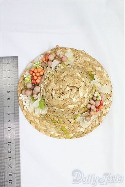 画像2: SDM＆MSD/OF:小物　ストローハット/1/4　40ｃｍ　BJD　MJD　衣装　ドール用 I-25-09-14-148-KD-ZI