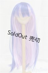 9-10inch/ウィッグ　ブルー　パープル/インチ　BJD　MJD　ドール用 I-25-09-14-137-KD-ZI