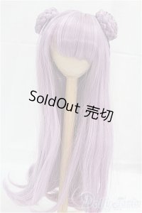 9-10inch/ウィッグ　パープル　お団子/インチ　BJD　MJD　ドール用 I-25-09-14-136-KD-ZI