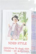 SD/OF:トップス　NINE9STYLE製Over fit check shirt(Mint) I-25-09-21-208-KD-ZI