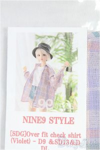 SD/OF:トップス　NINE9STYLE製Over fit check shirt(Mint) I-25-09-21-208-KD-ZI