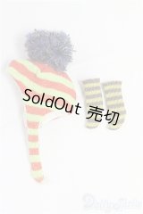 約1/12サイズドール/OF:小物　帽子　ソックス I-25-09-21-275-KD-ZI
