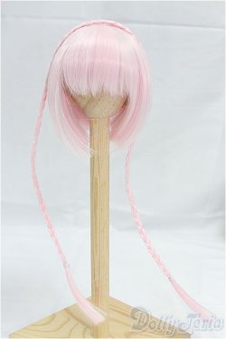 画像1: 7.5inch/ウィッグ　ピンク/インチ　BJD　MJD　ドール用 I-25-10-05-298-KD-ZI