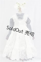 SD/OF:衣装セット　ブルー　ワンピース　エプロン/1/3　60ｃｍ　BJD　MJD　衣装　ドール用 I-25-10-05-257-KD-ZI