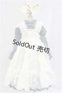 SD/OF:衣装セット　ブルー　ワンピース　エプロン/1/3　60ｃｍ　BJD　MJD　衣装　ドール用 I-25-10-05-257-KD-ZI