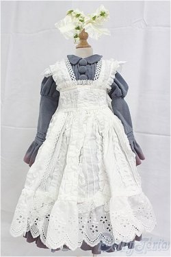 画像1: SD/OF:衣装セット　ブルー　ワンピース　エプロン/1/3　60ｃｍ　BJD　MJD　衣装　ドール用 I-25-10-05-257-KD-ZI