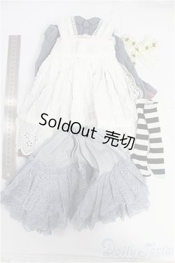 画像5: SD/OF:衣装セット　ブルー　ワンピース　エプロン/1/3　60ｃｍ　BJD　MJD　衣装　ドール用 I-25-10-05-257-KD-ZI