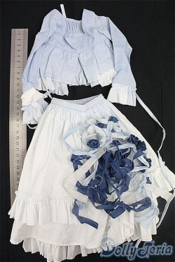 画像2: SD/OF:衣装セット　ブルー　セパレート/1/3　60ｃｍ　BJD　MJD　衣装　ドール用 I-25-10-05-256-KD-ZI